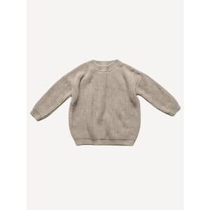 NEW THE SIMPLE FOLK girl's chunky sweater in caramel